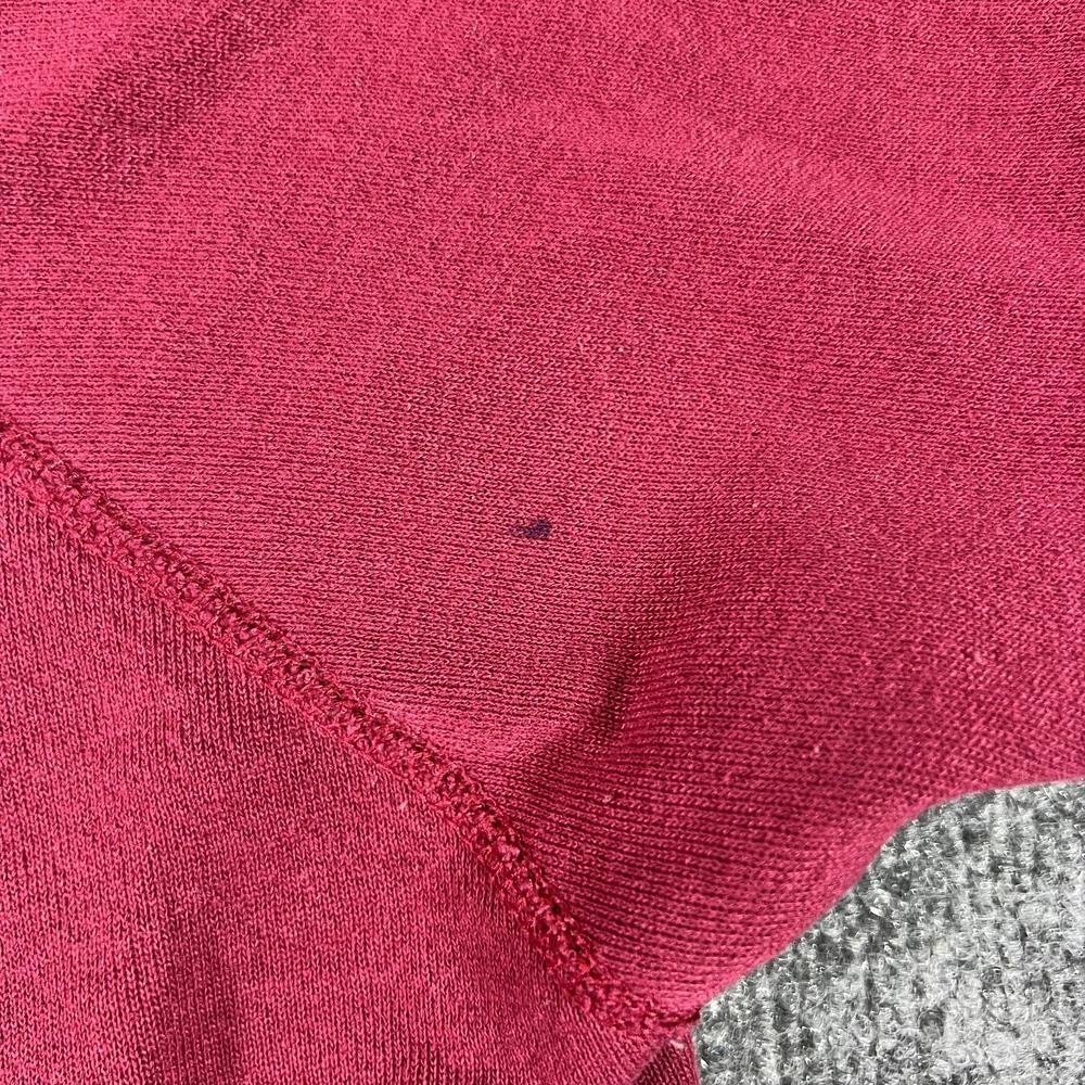 VTG Tultex Maximum Sweats Mens 3X Red Fleece Raglan Sweatshirt Made in USA - Picture 8 of 13